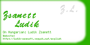 zsanett ludik business card